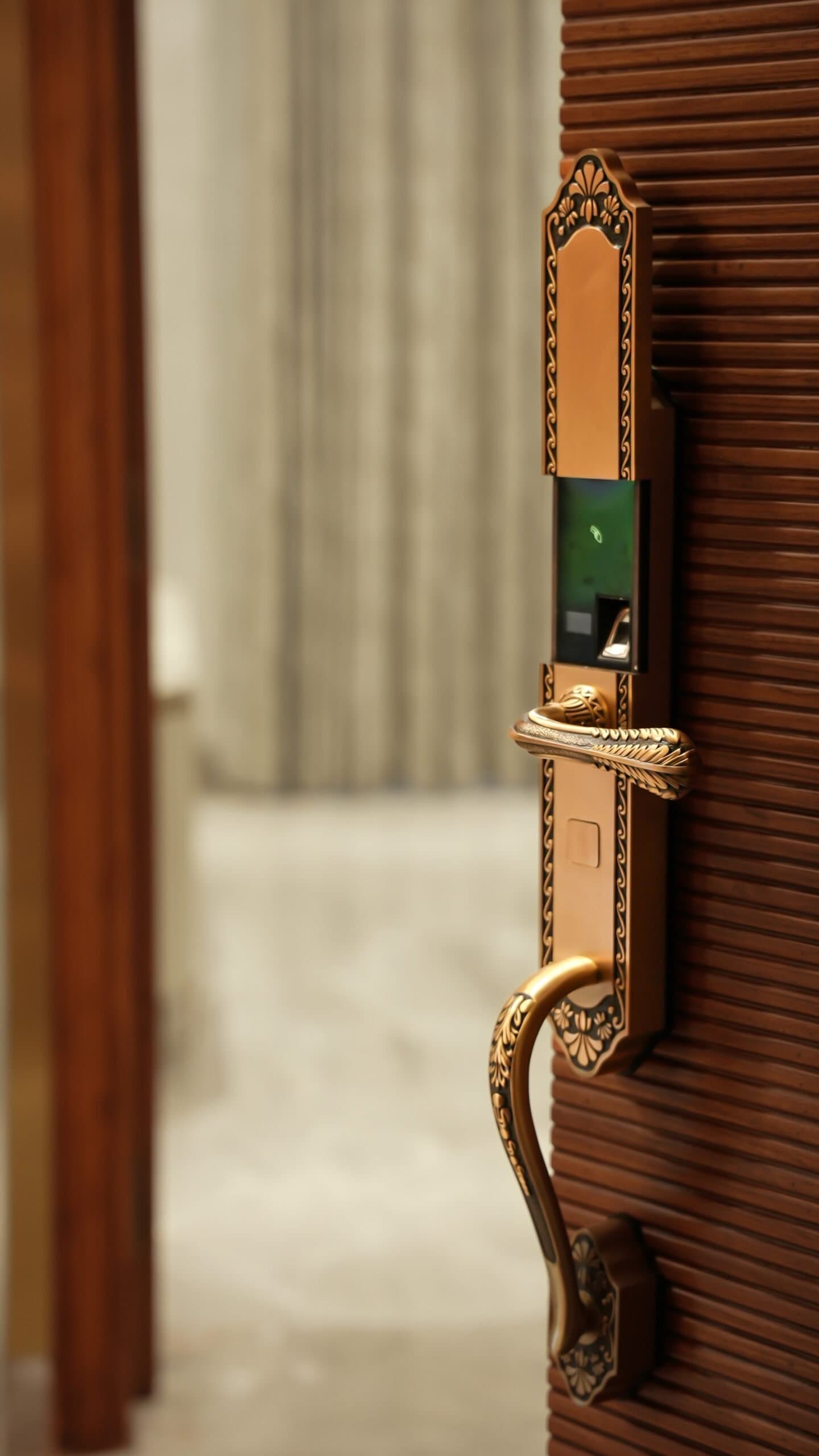Darbaan digital lock in brass